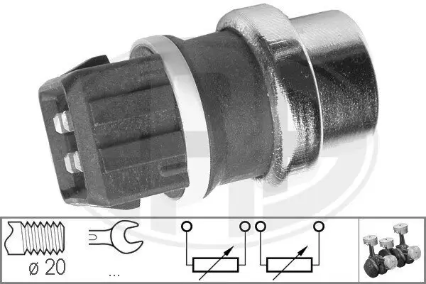 Sensor, Kühlmitteltemperatur ERA 330287