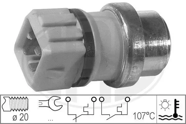 Sensor, Kühlmitteltemperatur ERA 330288