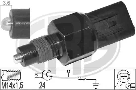 Schalter, Rückfahrleuchte ERA 330569 Bild Schalter, Rückfahrleuchte ERA 330569