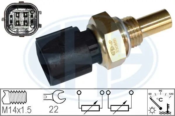 Sensor, Kühlmitteltemperatur ERA 330856