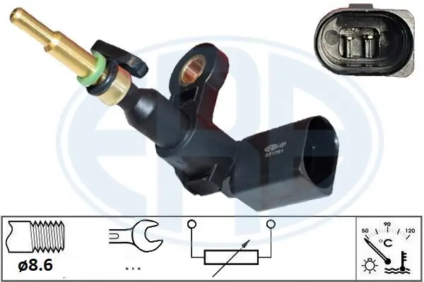 Sensor, Kühlmitteltemperatur ERA 331061