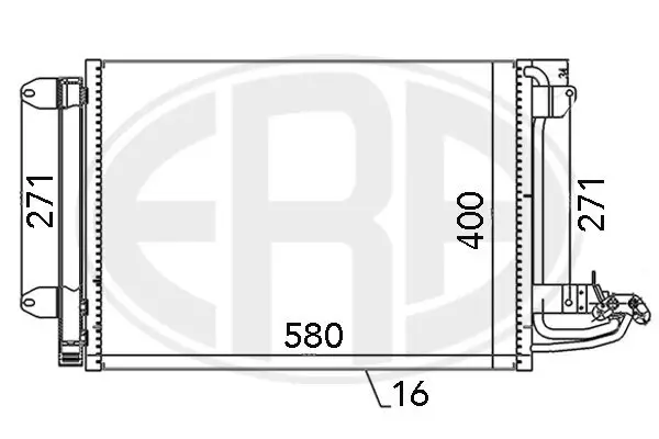 Kondensator, Klimaanlage ERA 667003