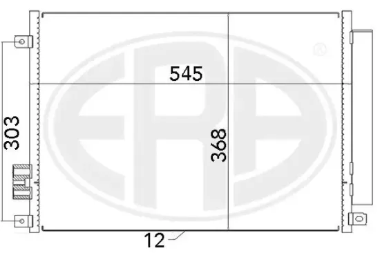 Kondensator, Klimaanlage ERA 667008 Bild Kondensator, Klimaanlage ERA 667008