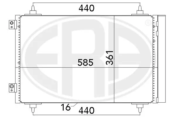 Kondensator, Klimaanlage ERA 667016