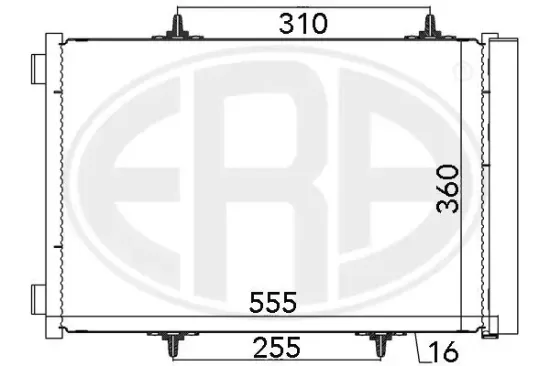 Kondensator, Klimaanlage ERA 667025 Bild Kondensator, Klimaanlage ERA 667025