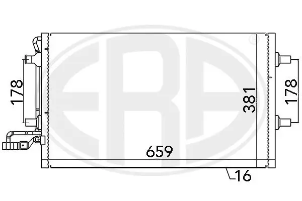 Kondensator, Klimaanlage ERA 667027