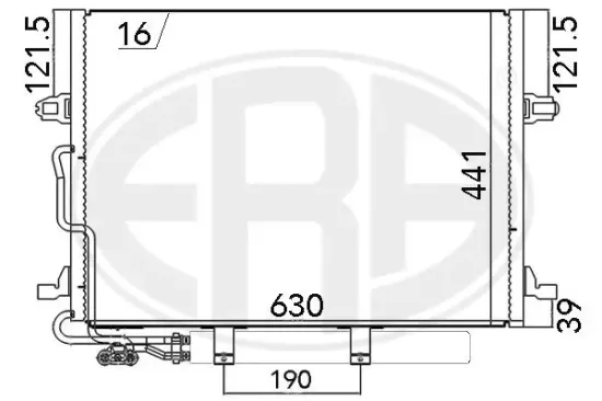 Kondensator, Klimaanlage ERA 667033 Bild Kondensator, Klimaanlage ERA 667033