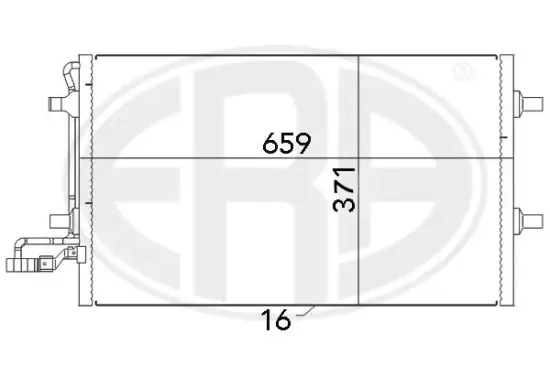 Kondensator, Klimaanlage ERA 667040 Bild Kondensator, Klimaanlage ERA 667040