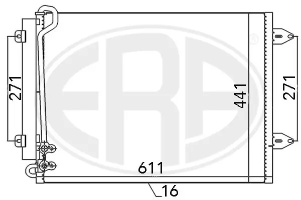 Kondensator, Klimaanlage ERA 667044