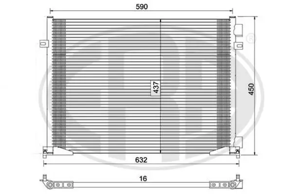 Kondensator, Klimaanlage ERA 667046