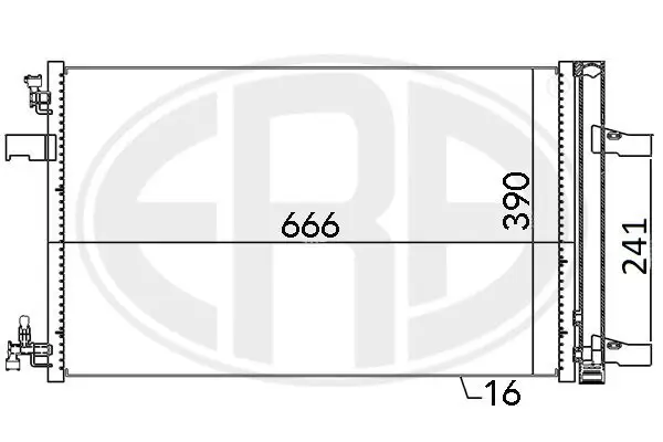 Kondensator, Klimaanlage ERA 667053