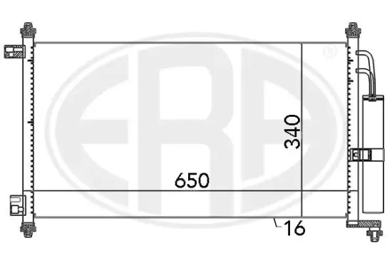 Kondensator, Klimaanlage ERA 667069 Bild Kondensator, Klimaanlage ERA 667069