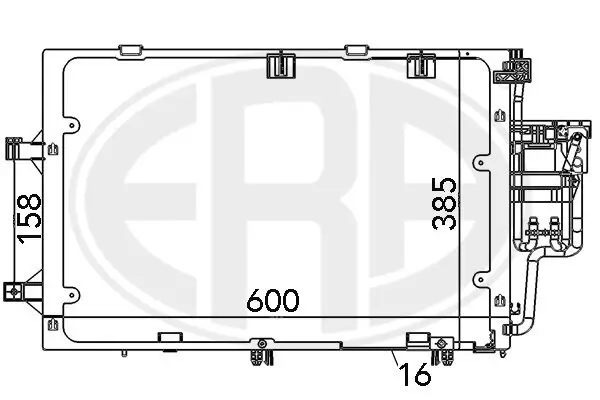 Kondensator, Klimaanlage ERA 667098