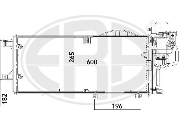 Kondensator, Klimaanlage ERA 667100