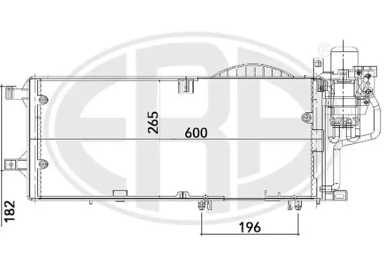 Kondensator, Klimaanlage ERA 667100 Bild Kondensator, Klimaanlage ERA 667100