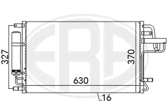 Kondensator, Klimaanlage ERA 667101 Bild Kondensator, Klimaanlage ERA 667101