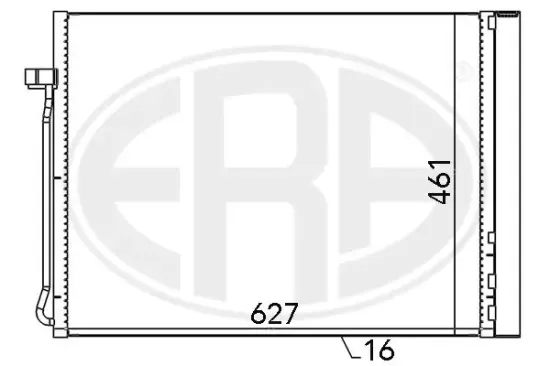 Kondensator, Klimaanlage ERA 667102 Bild Kondensator, Klimaanlage ERA 667102