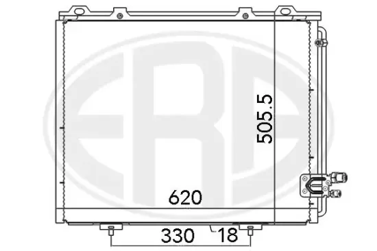 Kondensator, Klimaanlage ERA 667103 Bild Kondensator, Klimaanlage ERA 667103