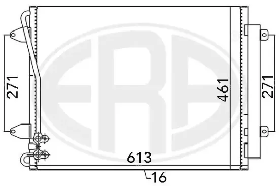 Kondensator, Klimaanlage ERA 667108 Bild Kondensator, Klimaanlage ERA 667108