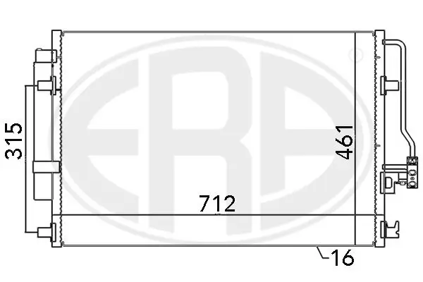 Kondensator, Klimaanlage ERA 667110