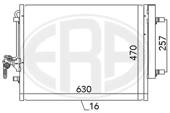 Kondensator, Klimaanlage ERA 667116 Bild Kondensator, Klimaanlage ERA 667116