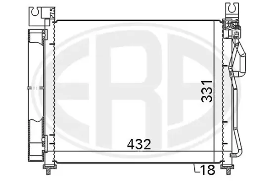 Kondensator, Klimaanlage ERA 667119 Bild Kondensator, Klimaanlage ERA 667119