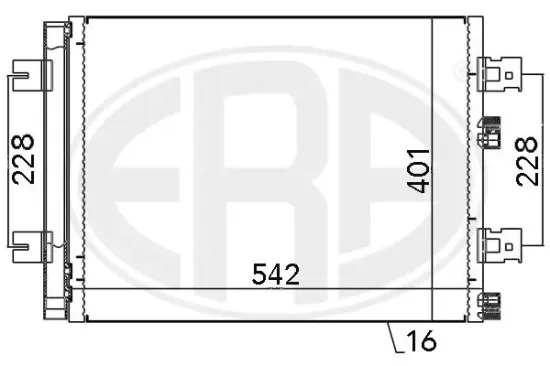 Kondensator, Klimaanlage ERA 667130 Bild Kondensator, Klimaanlage ERA 667130