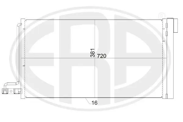 Kondensator, Klimaanlage ERA 667152