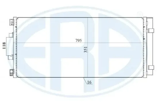 Kondensator, Klimaanlage ERA 667157 Bild Kondensator, Klimaanlage ERA 667157