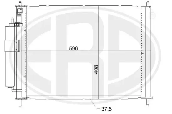 Kondensator, Klimaanlage ERA 667158 Bild Kondensator, Klimaanlage ERA 667158