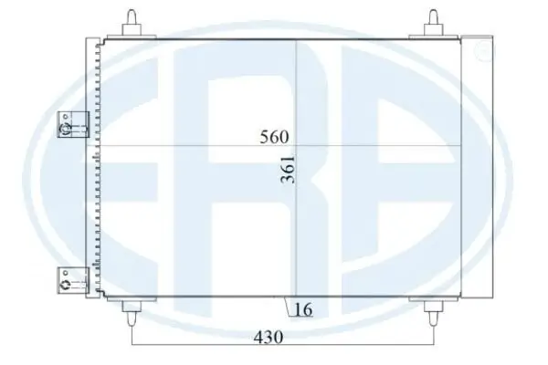 Kondensator, Klimaanlage ERA 667160