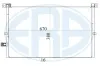 Kondensator, Klimaanlage ERA 667163 Bild Kondensator, Klimaanlage ERA 667163