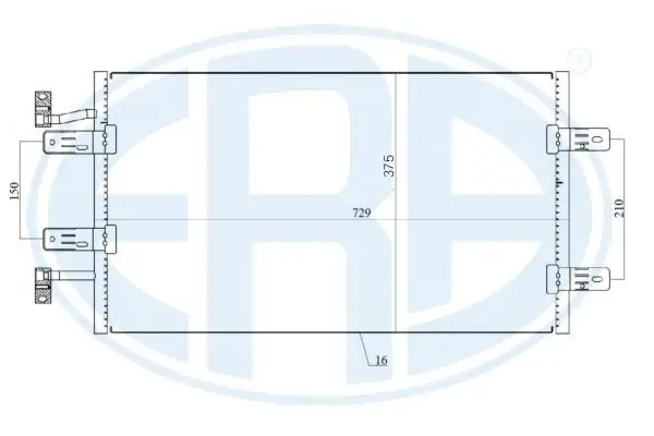 Kondensator, Klimaanlage ERA 667174