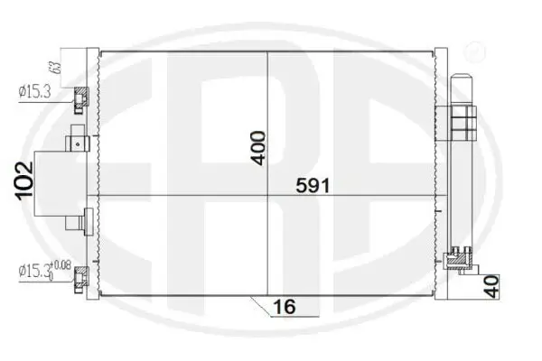 Kondensator, Klimaanlage ERA 667181