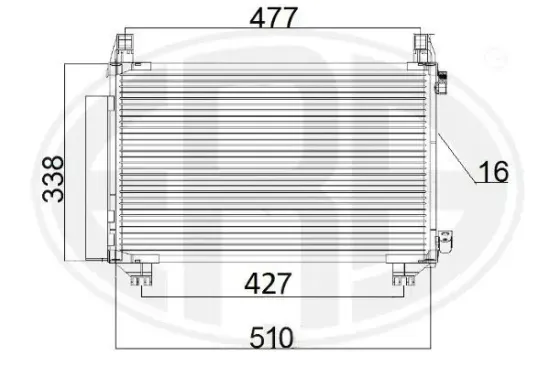 Kondensator, Klimaanlage ERA 667185 Bild Kondensator, Klimaanlage ERA 667185