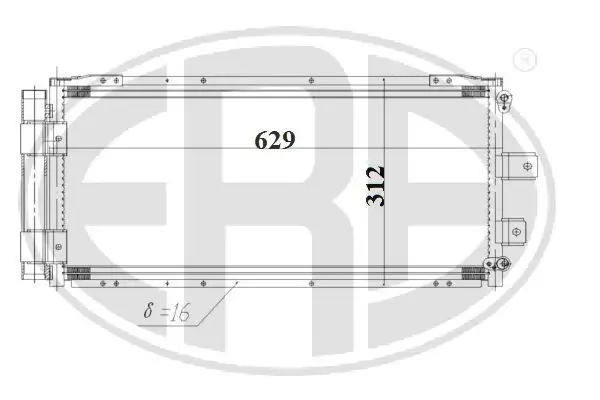 Kondensator, Klimaanlage ERA 667187