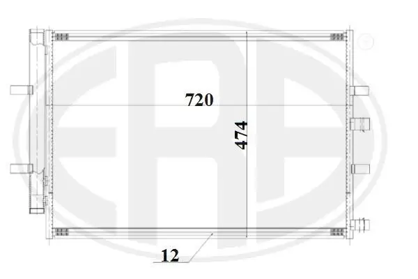 Kondensator, Klimaanlage ERA 667191