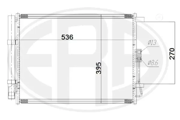 Kondensator, Klimaanlage ERA 667193