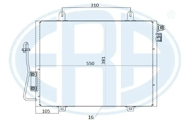 Kondensator, Klimaanlage ERA 667214