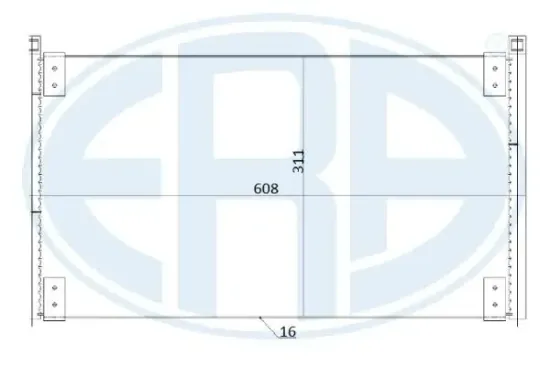 Kondensator, Klimaanlage ERA 667250 Bild Kondensator, Klimaanlage ERA 667250