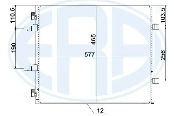 Kondensator, Klimaanlage ERA 667257