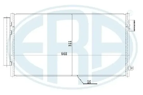 Kondensator, Klimaanlage ERA 667275 Bild Kondensator, Klimaanlage ERA 667275