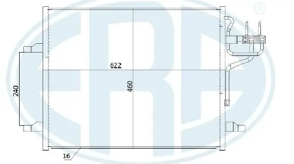 Kondensator, Klimaanlage ERA 667283
