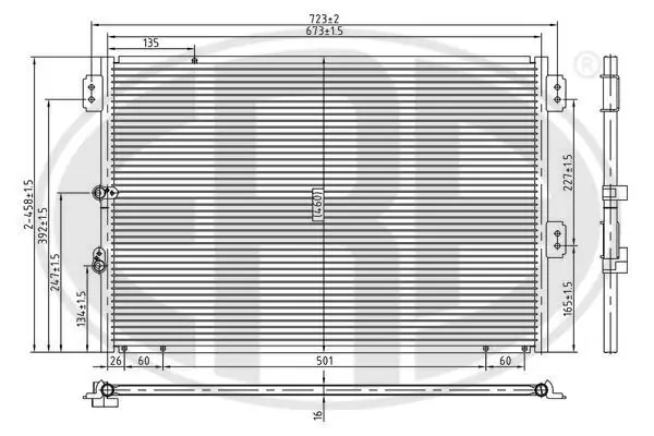 Kondensator, Klimaanlage ERA 667290