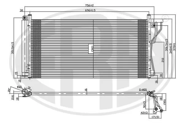 Kondensator, Klimaanlage ERA 667292