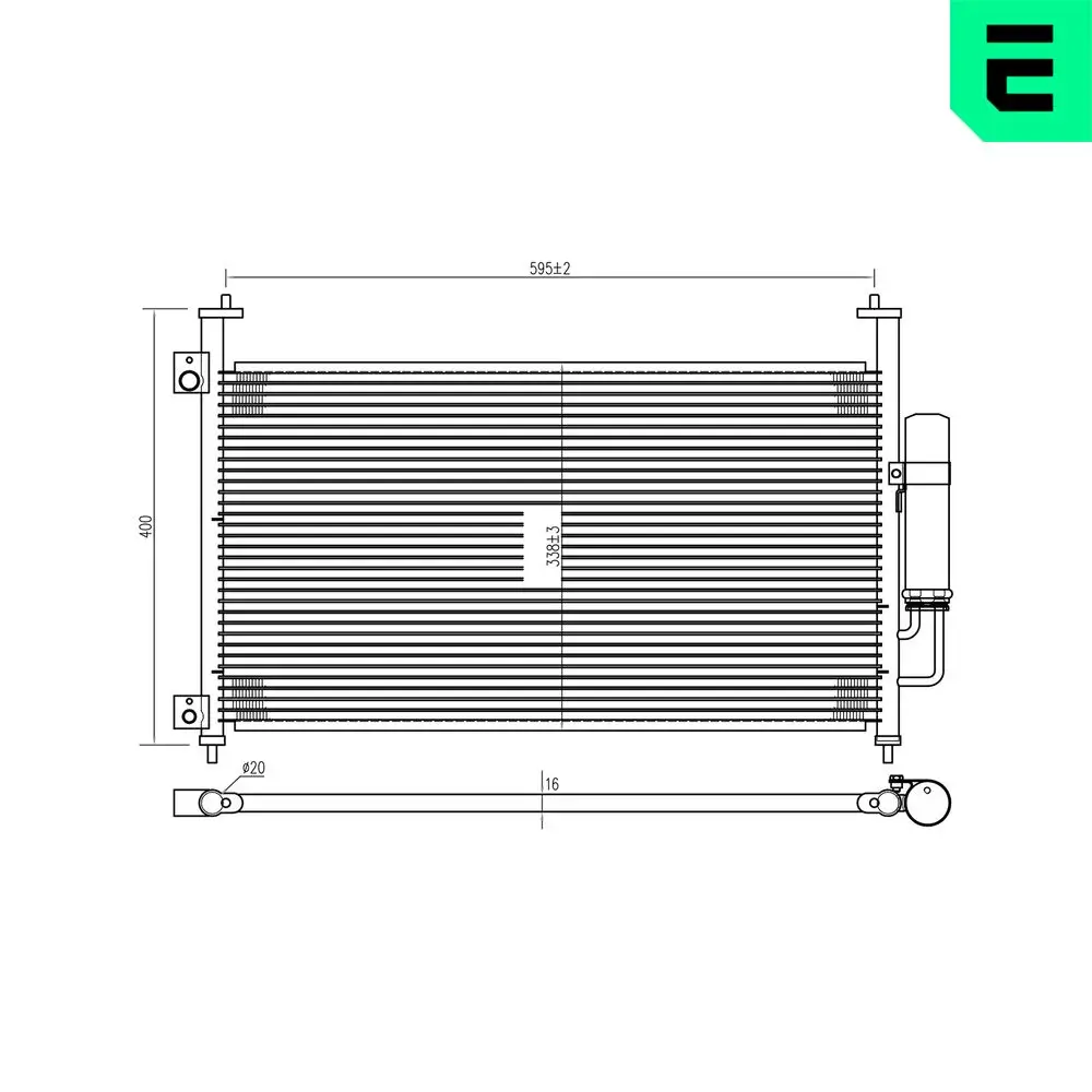 Kondensator, Klimaanlage ERA 667295