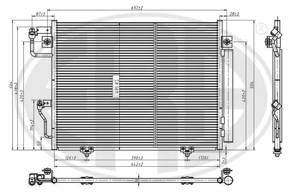 Kondensator, Klimaanlage ERA 667307