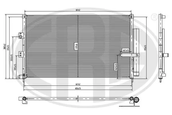 Kondensator, Klimaanlage ERA 667311