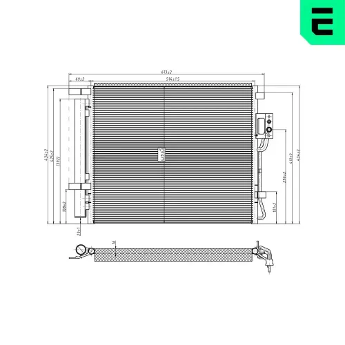 Kondensator, Klimaanlage ERA 667313 Bild Kondensator, Klimaanlage ERA 667313