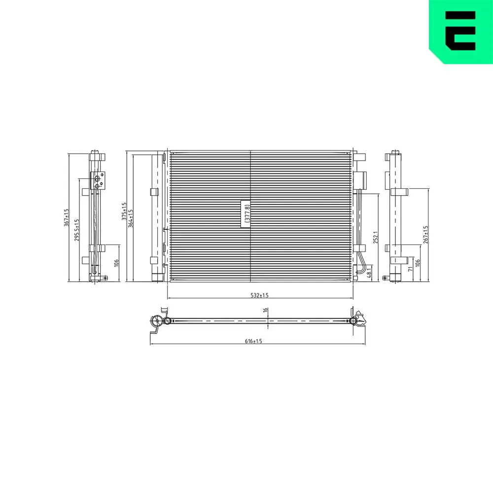 Kondensator, Klimaanlage ERA 667337